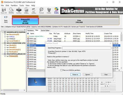 save partitions to text file disk genius